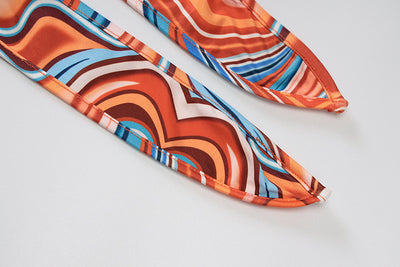 Conjunto Falda Slim Estampada con Halter y Tirantes Ajustables - Image 10