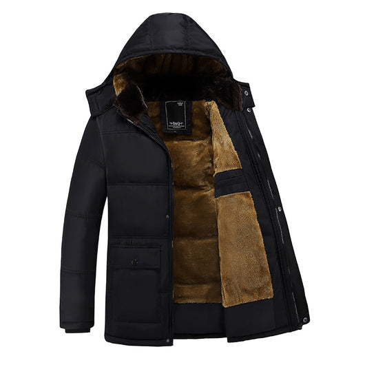 Abrigo Elegante de Algodón Afelpado para Hombre - Image 6