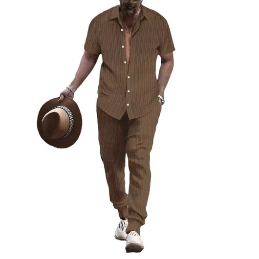 Conjunto de Playa Hombre: Camisa Suelta y Pantalón Corto - Image 5