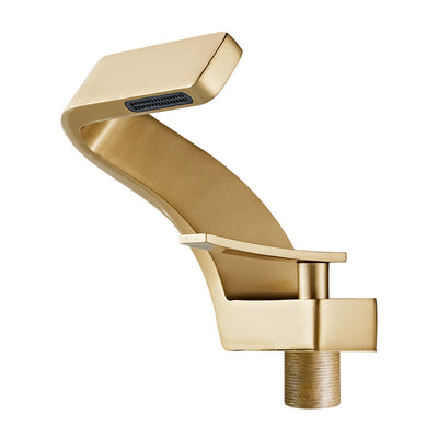 Grifo de Lujo Dorado con Cascada para Lavamanos - Agua Fría y Caliente - Image 4