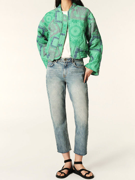 Chaqueta Acolchada de Algodón con Cierre y Estampado - Image 15