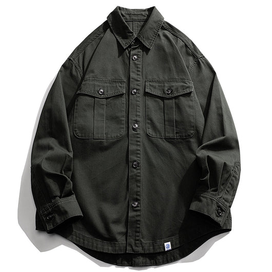 Chaqueta Camisa Suelta para Hombre - Estilo Moderno - Image 2