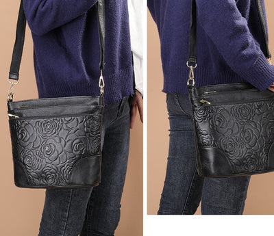 Bolso de Cuero Genuino para Mujer - Cartera Casual Tipo Mensajero - Image 19