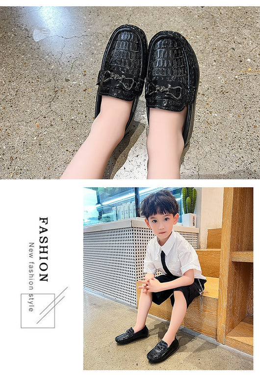 Zapatos de Cuero Estilo Británico para Niños Step On - Image 12