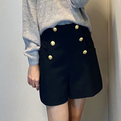 Shorts Blazer Slim Fit con Doble Frente para Mujer
