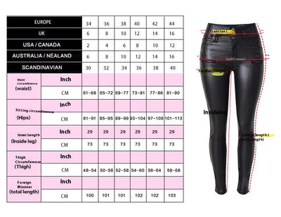 Pantalones Skinny de Cuero Talle Alto con 3 Botones - Image 6