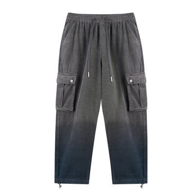 Pantalones Corduroy Retro Americano con Bolsillos y Cintura Ajustable - Image 6