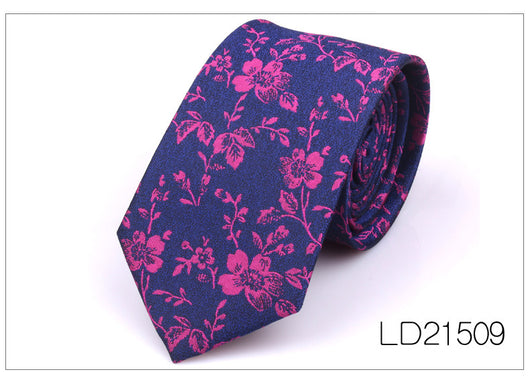Corbata Casual Moderna con Estampado Floral - Ancho 6cm - Image 10
