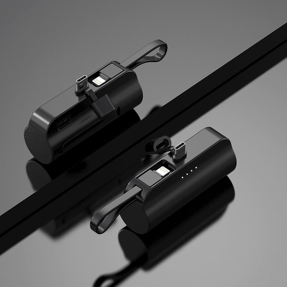 Batería Portátil 5000mAh con Cable Integrado