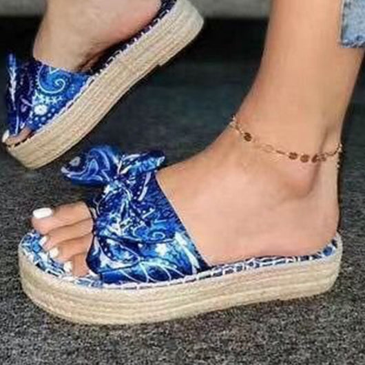 Pantuflas de Playa Vintage con Moño de Fibra de Cáñamo y Satén - Image 23