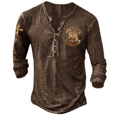 Camiseta Casual de Manga Larga con Estampado Moderno para Hombre - Image 13