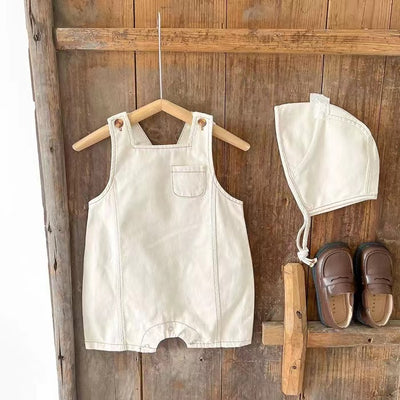 Overol Denim para Bebé con Tirantes - Chaleco Casual sin Mangas - Image 12