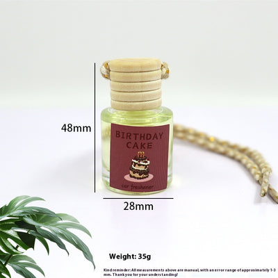 Difusor de Aroma para Auto con Botella de Vidrio y Colgante de Madera - Image 9
