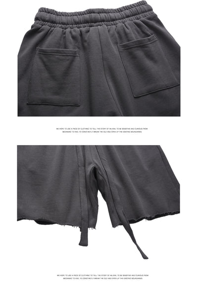 Shorts Casuales para Hombre con Bordes Crudos y Diseño Moderno - Image 12