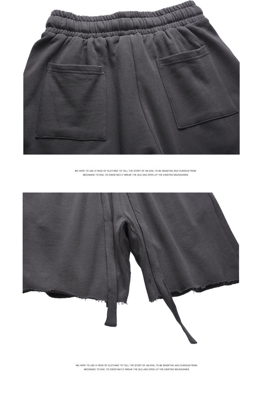 Shorts Casuales para Hombre con Bordes Crudos y Diseño Moderno - Image 12