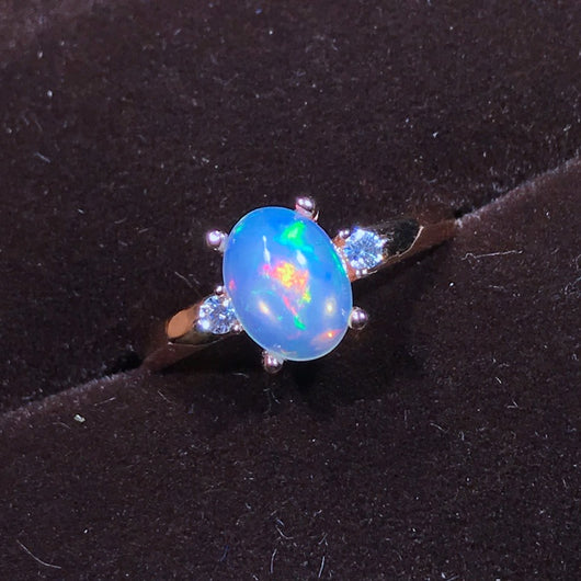 Anillo de Plata 925 con Ópalo Natural - Diseño Elegante para Mujer - Image 8