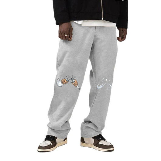 Pantalones Casuales Estampados Sueltos - Diseño Moderno y Divertido - Image 3