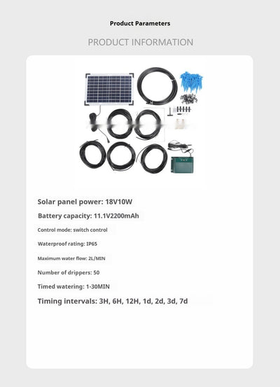 Kit de Riego Automático Solar con Temporizador Inteligente - Image 7