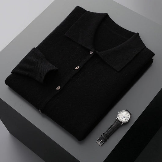 Camisa Interior Clásica de Botones y Color Sólido para Hombre - Image 3