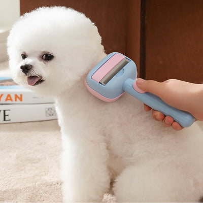 Cepillo Deshedding Profesional para Perros y Gatos - Reduce Muda y Enredos