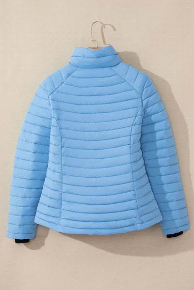 Chaqueta Acolchada de Algodón para Mujer con Cuello Tipo Mao - Image 38