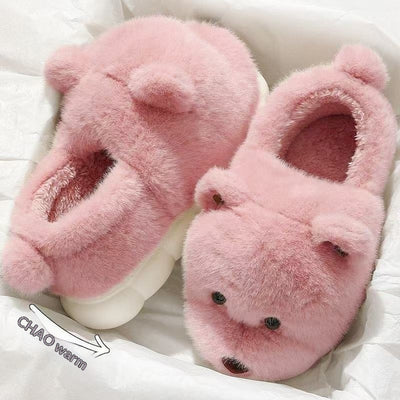 Pantuflas Cálidas de Felpa con Suela Antideslizante y Acolchonado Grueso - Image 3