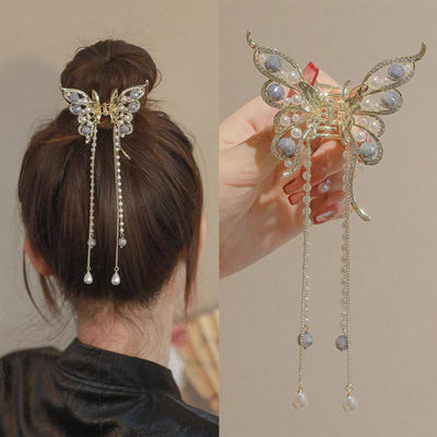 Pasador de Cabello Elegante con Moño y Borla para Mujer - Image 7