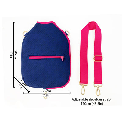 Bolsa Deportiva Tenis Crossbody a Rayas con Bandolera - Image 60