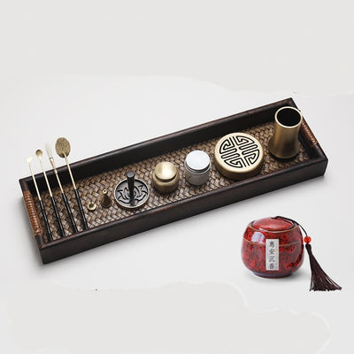 Set Completo de Quemador de Incienso Agarwood con Herramientas de Cobre y Caja de Regalo - Image 9