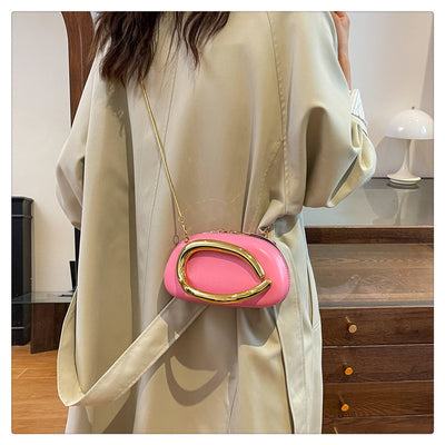 Bolsa Pequeña Vintage con Cadena de Metal y Mochila Crossbody - Image 19
