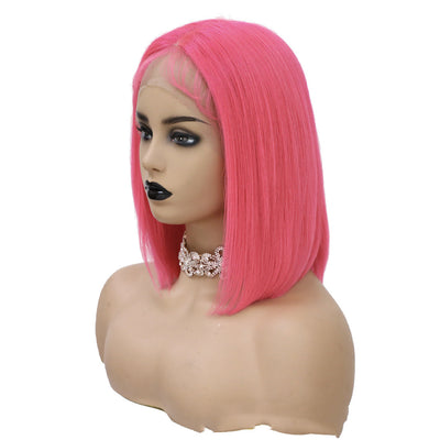 Peluca Bob con Encaje Frontal Estilo Europeo y Americano para Mujer - Image 8