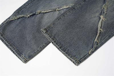 Jeans Rectos con Costuras Deconstruidas y Borde Plisado - Image 19