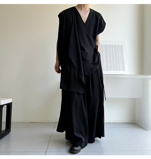 Blusa Minimalista Holgada sin Tirantes para Hombre y Mujer - Image 15