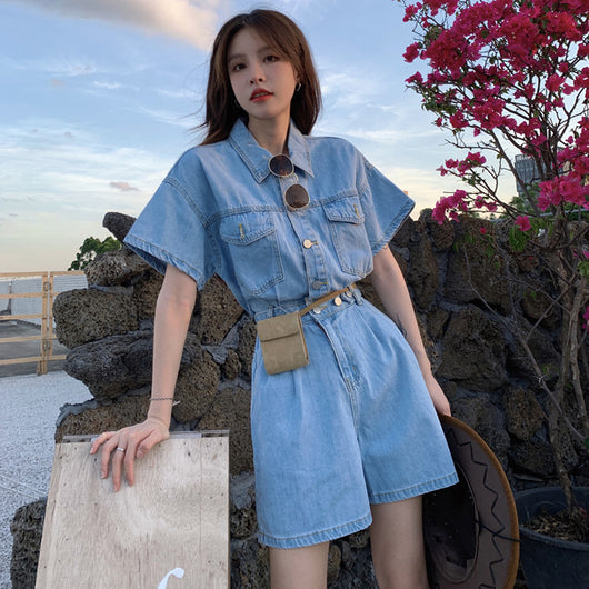 Mono Denim Ajustado para Mujer - Estilo Casual Versátil - Image 4
