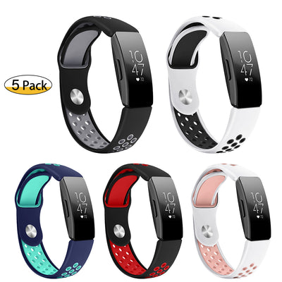 Correa de Silicona Bicolor para Fitbit Inspire y Inspire HR - Pulsera de Reemplazo - Image 4