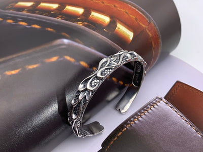 Pulsera de Plata Esterlina S925 Estilo Retro para Hombre con Acabado Envejecido - Image 8