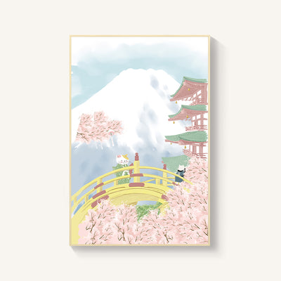 Cuadro Mural Flor de Cerezo Estilo Japonés para Salón y Dormitorio - Image 6