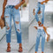 Pantalones Denim Slim Ajustado Efecto Adelgazante