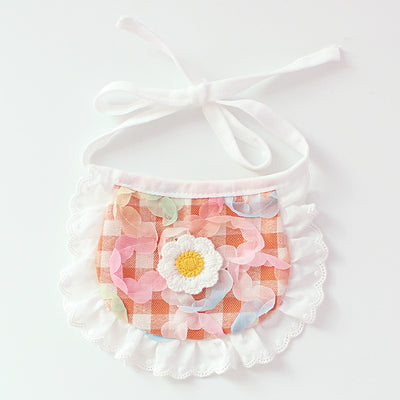 Babero Absorbente Cuadros para Perros con Encaje Decorativo - Image 12