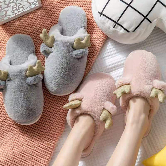 Pantuflas de Conejo con Orejas de Corzo para Mujer - Image 13