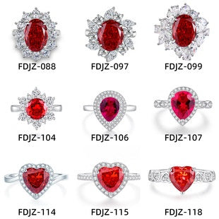 Anillo Vintage Rubí Rojo Sangre de Paloma con Diamante T Square en Plata 925 - Image 14