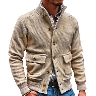 Blusa Casual de Cuello Mao Liso - Image 12