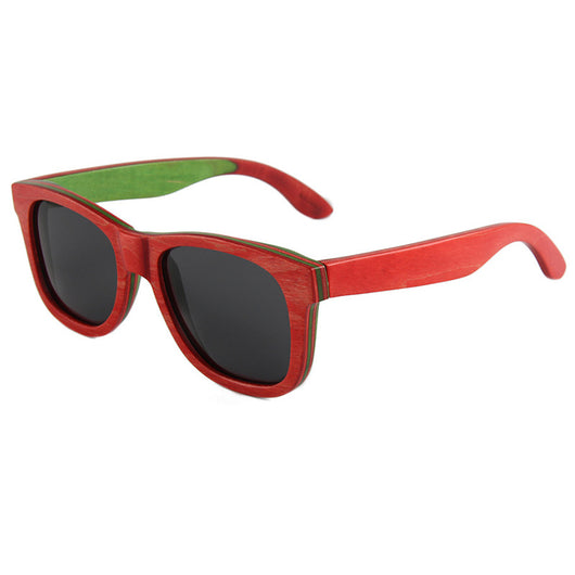 Gafas de Sol Polarizadas con Montura Ovalada y Puente de Madera - Image 6