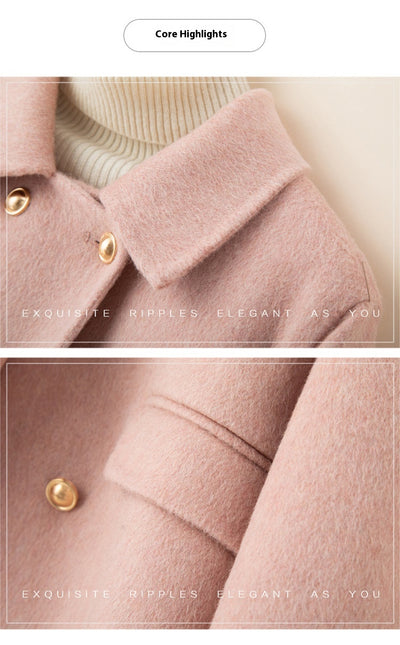 Abrigo de Lana Reversible para Mujer - Talla Pequeña Premium - Image 11