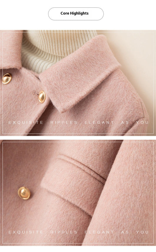 Abrigo de Lana Reversible para Mujer - Talla Pequeña Premium - Image 11