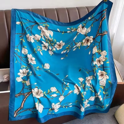 Pañuelo de Seda Estampado Exótico Multiusos - Image 38
