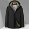 Chaqueta Impermeable con Capucha de Plumón de Pato Blanco