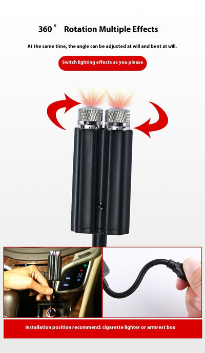 Luz Ambiental para Auto con Proyección de Estrellas USB - Image 10