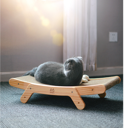 Cama Gato Deformable con Rascador de Cartón Corrugado y Núcleo Reemplazable - Image 5