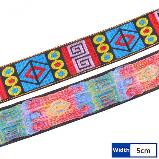 Cinta de Encaje Jacquard Círculo 5cm - Accesorios de Moda y Prendas - Image 2